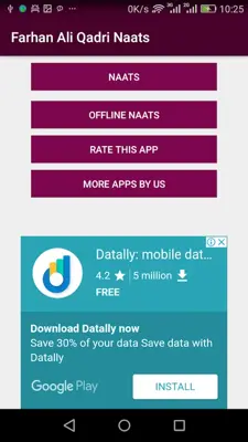 Farhan Ali Qadri Naats android App screenshot 2